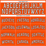 Custom Orange White-Black Authentic Sleeveless Baseball Jersey