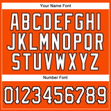 Custom Orange White-Black Authentic Sleeveless Baseball Jersey