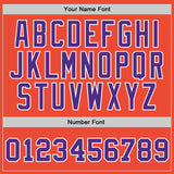 Custom Orange Purple-White Authentic Throwback Basketball Jersey