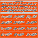 Custom Orange Steel Gray-White Authentic Baseball Jersey