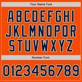Custom Orange Navy Cream-Old Gold Authentic Baseball Jersey