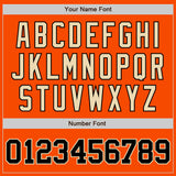 Custom Orange Black-City Cream Authentic Baseball Jersey