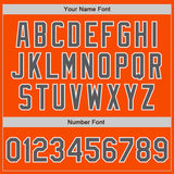 Custom Orange Steel Gray-White Authentic Baseball Jersey