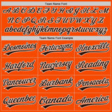 Custom Orange Brown-White Authentic Baseball Jersey