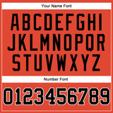 Custom Orange Black Pinstripe Black-White Authentic Basketball Jersey