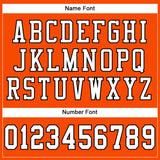 Custom Orange White-Black Mesh Authentic Football Jersey