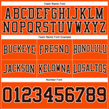 Custom Stitched Orange Brown-White Football Pullover Sweatshirt Hoodie