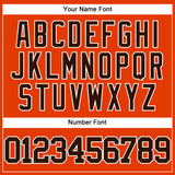 Custom Orange Brown-White Authentic Baseball Jersey