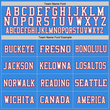Custom Powder Blue Red-White Mesh Authentic Football Jersey