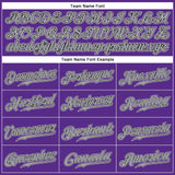 Custom Purple Black-White Authentic Sleeveless Baseball Jersey