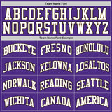 Custom Purple White-Old Gold Authentic Throwback Basketball Jersey