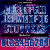 Custom Purple Royal-Pink Round Neck Sublimation Basketball Suit Jersey