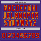 Custom Purple Red-Gold Authentic Baseball Jersey