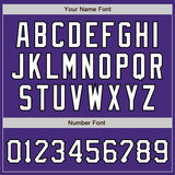 Custom Purple Neon Green White-Black Authentic Baseball Jersey