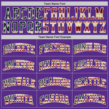 Custom Purple Vintage USA Flag-Cream Authentic Throwback Basketball Jersey