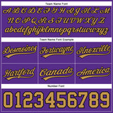 Custom Purple Old Gold-Black Authentic Basketball Shorts