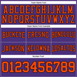 Custom Stitched Purple Orange-Black Football Pullover Sweatshirt Hoodie