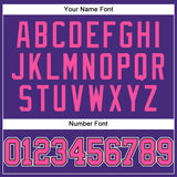 Custom Purple Pink-Black Authentic Baseball Jersey