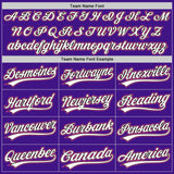 Custom Purple Pink-Black Authentic Throwback Baseball Jersey