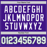 Custom Purple Green-Gray Authentic Throwback Baseball Jersey