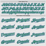 Custom White Royal Pinstripe Kelly Green-Royal Authentic Raglan Sleeves Baseball Jersey