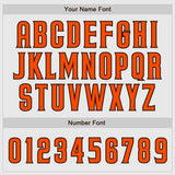 Custom White Brown Pinstripe Orange-Brown Authentic Raglan Sleeves Baseball Jersey