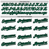 Custom White Kelly Green-Black Authentic Raglan Sleeves Baseball Jersey