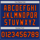 Custom Royal Orange-Black Authentic Raglan Sleeves Baseball Jersey