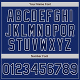 Custom Royal Navy-White Authentic Raglan Sleeves Baseball Jersey