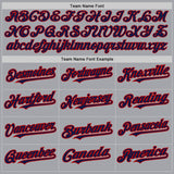 Custom Gray Navy-Red Authentic Raglan Sleeves Baseball Jersey