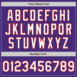 Custom Purple White-Red Authentic Raglan Sleeves Baseball Jersey
