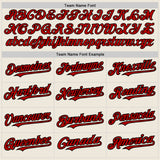 Custom Cream Red-Black Authentic Raglan Sleeves Baseball Jersey