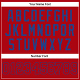 Custom Red Red-Royal Authentic Baseball Jersey