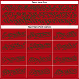 Custom Red Red-Green Authentic Baseball Jersey