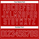 Custom Red Red-White Authentic Sleeveless Baseball Jersey