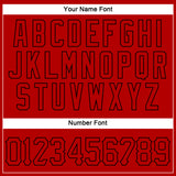 Custom Red Red-Black Authentic Sleeveless Baseball Jersey