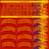 Custom Red Red-Gold Round Neck Sublimation Basketball Suit Jersey