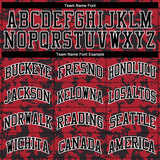 Custom Red Black-White Round Neck Sublimation Basketball Suit Jersey