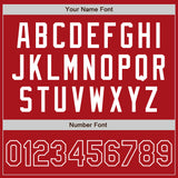 Custom Red Red-White Authentic Baseball Jersey