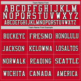 Custom Red Black-White Mesh Authentic Football Jersey