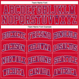 Custom Red Red-Royal Authentic Throwback Basketball Jersey