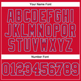 Custom Red Red-Royal Authentic Throwback Basketball Jersey