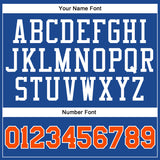 Custom Royal Orange-White Authentic Baseball Jersey