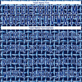 Custom Royal Royal-White 3D Pattern Design Authentic Baseball Jersey