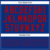 Custom Royal Royal-Red Authentic Sleeveless Baseball Jersey