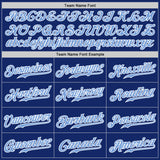 Custom Royal Light Blue Pinstripe Light Blue-White Authentic Baseball Jersey