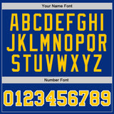 Custom Royal Gold-White Authentic Throwback Basketball Jersey