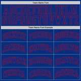 Custom Royal Royal-Red Authentic Throwback Basketball Jersey