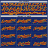 Custom Royal Crimson-Gold Authentic Baseball Jersey