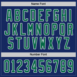 Custom Royal Kelly Green-White Hockey Jersey